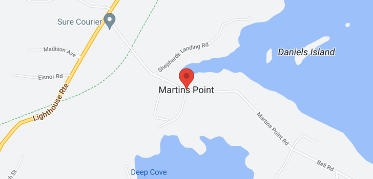 map of Lot C1 Martin's Point Road